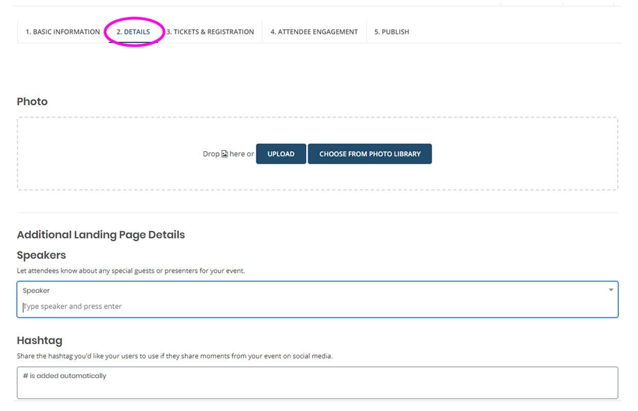 Screenshot showing location of second tab: 2 Details