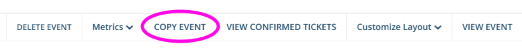 Screenshot showing location of 'Copy' link