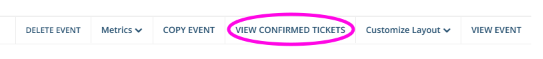 Screenshot showing location of 'View Confirmed Tickets' link